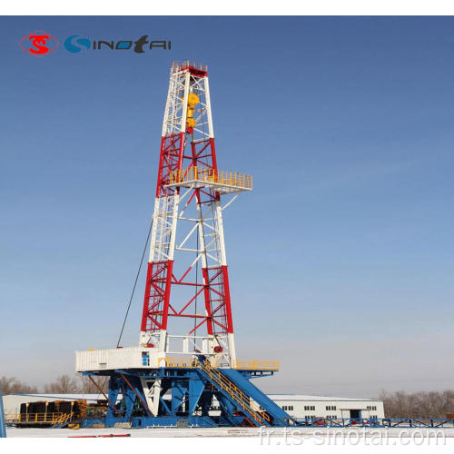 Plate-forme de forage de puits de pétrole sur patins standard API ZJ30/ZJ40